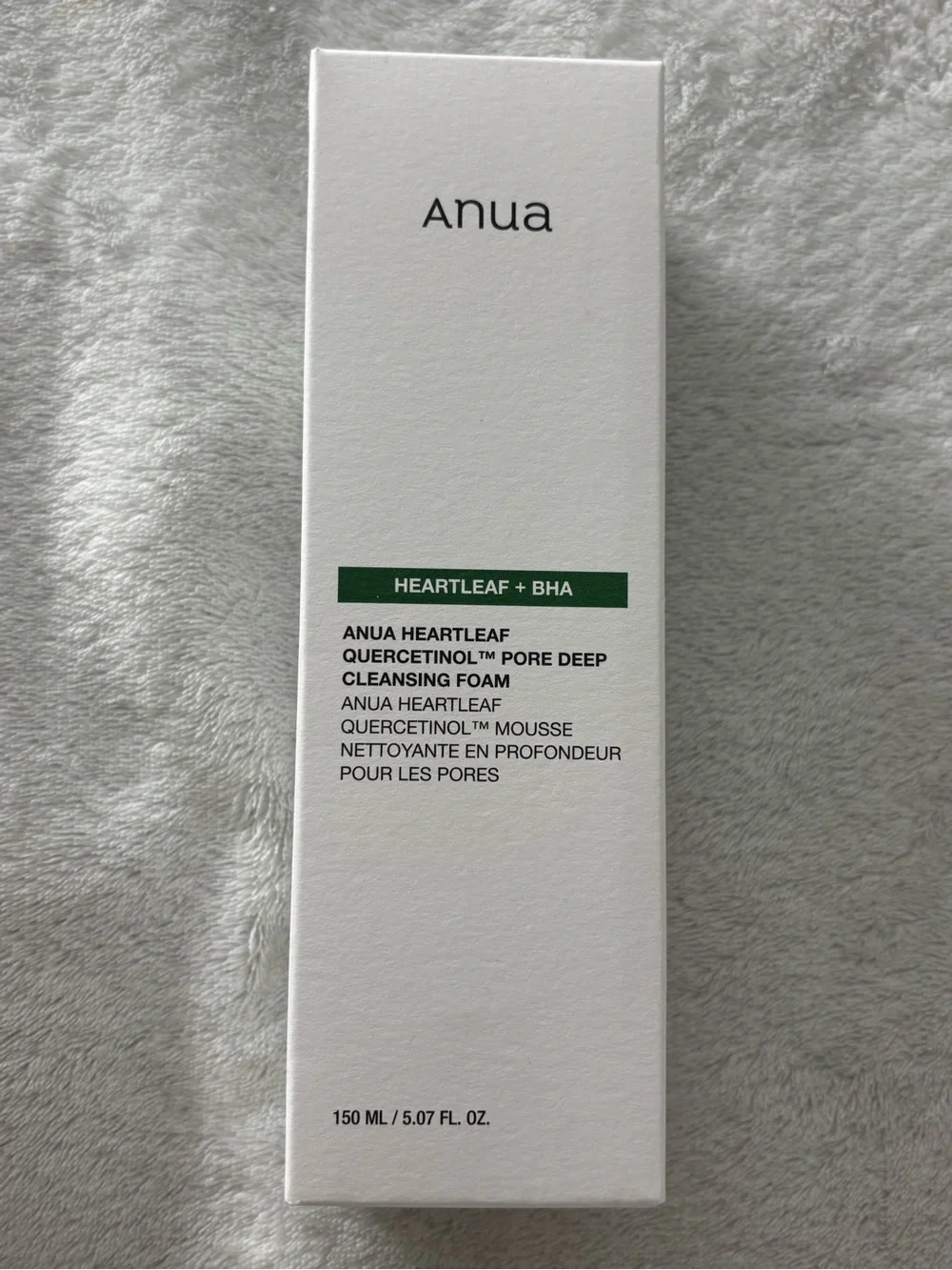 Anua Heartleaf BHA Pore Deep Cleansing Foam Cleanser 5.07 fl oz EXP 10/10/27